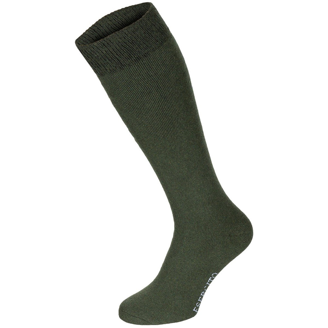 Original italiensk militär Esercito Vinterstrumpor Lång Hög Varm 3-pack Olive