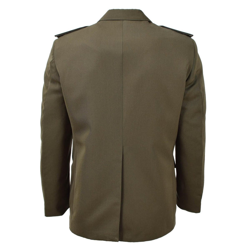 Original italiensk militär formell jacka verde parade klänning vintage brun