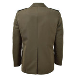 Original italiensk militär formell jacka verde parade klänning vintage brun