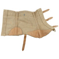 Original italienska militärdamasker Canvas Läderinsatser Army Surplus Khaki