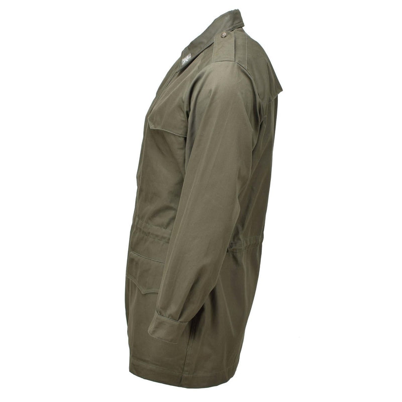 Original italienska militärparka löstagbar quiltad foderfältjacka oliv ny
