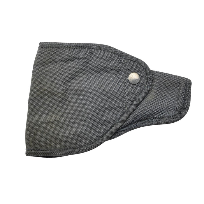 Original italiensk militär pistolhölster Snap Button Slitstark Canvas Grå - GoMilitar