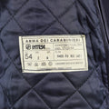 Original italiensk militärpolisbeläggning Long Carabinieri Italy Trench Coat W Liner
