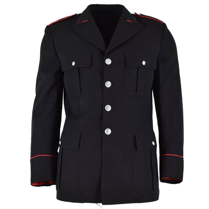 Original italiensk militärpolisjacka officiell officer formell svart uniform - GoMilitar