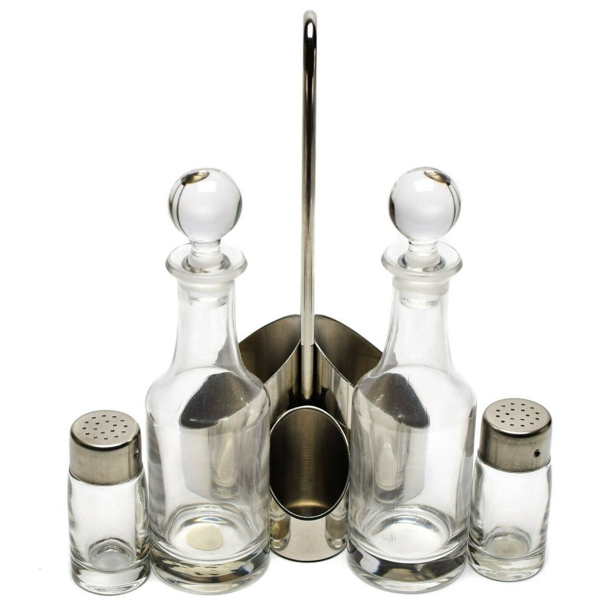 Original italiensk militär kryddningsuppsättning Holder 2 Shakers 2 flaskor Tabellery
