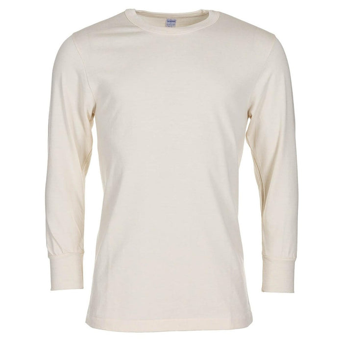 Original italiensk Military Slim Fit T-shirt Andas långärmad Vit - GoMilitar