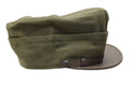 Original italiensk militär snapback -fältlock olivull lättvikt vintage