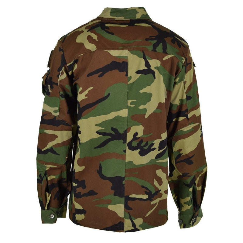 Original Italien Militär Combat Jacket Lätt Woodland Camo Army Surplus New