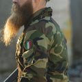 Original Italien Militär Combat Jacket Lätt Woodland Camo Army Surplus New