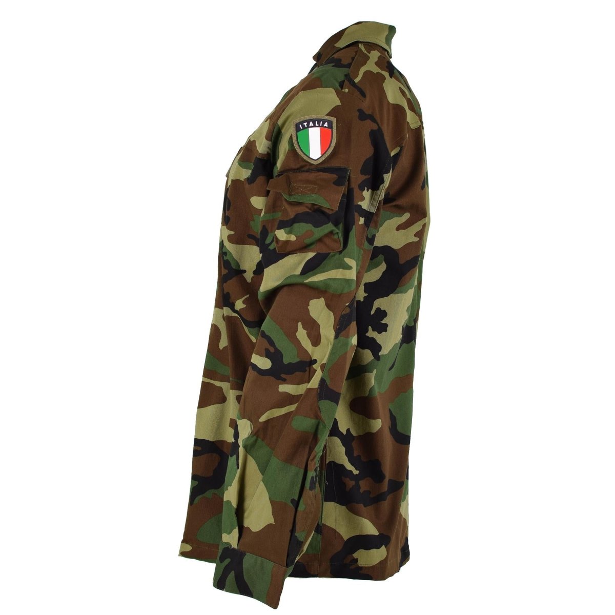 Original Italien Militär Combat Jacket Lätt Woodland Camo Army Surplus New