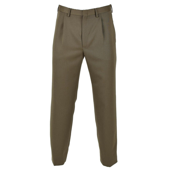 Original Italien militära formella byxor PANTALONE VERDE vintage Brun - GoMilitar