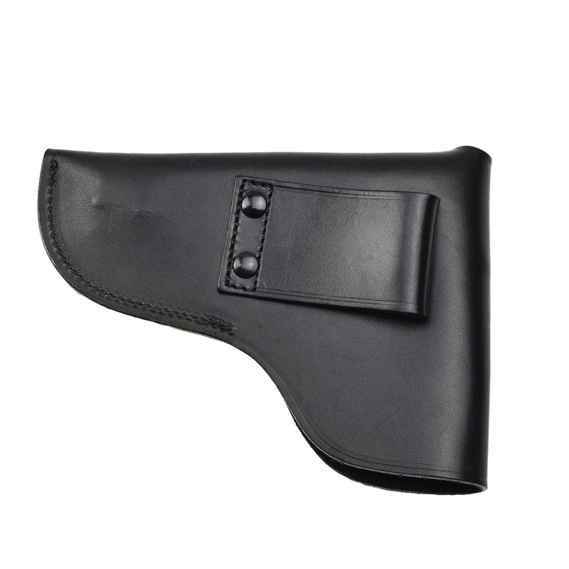 Original Italien Militär Pistol Leather Holster Beretta Carry Gun Holder Black