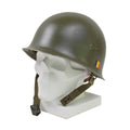 Original militär belgisk stålhjälm M51 Taktisk stridsarmé Inner PVC Olive