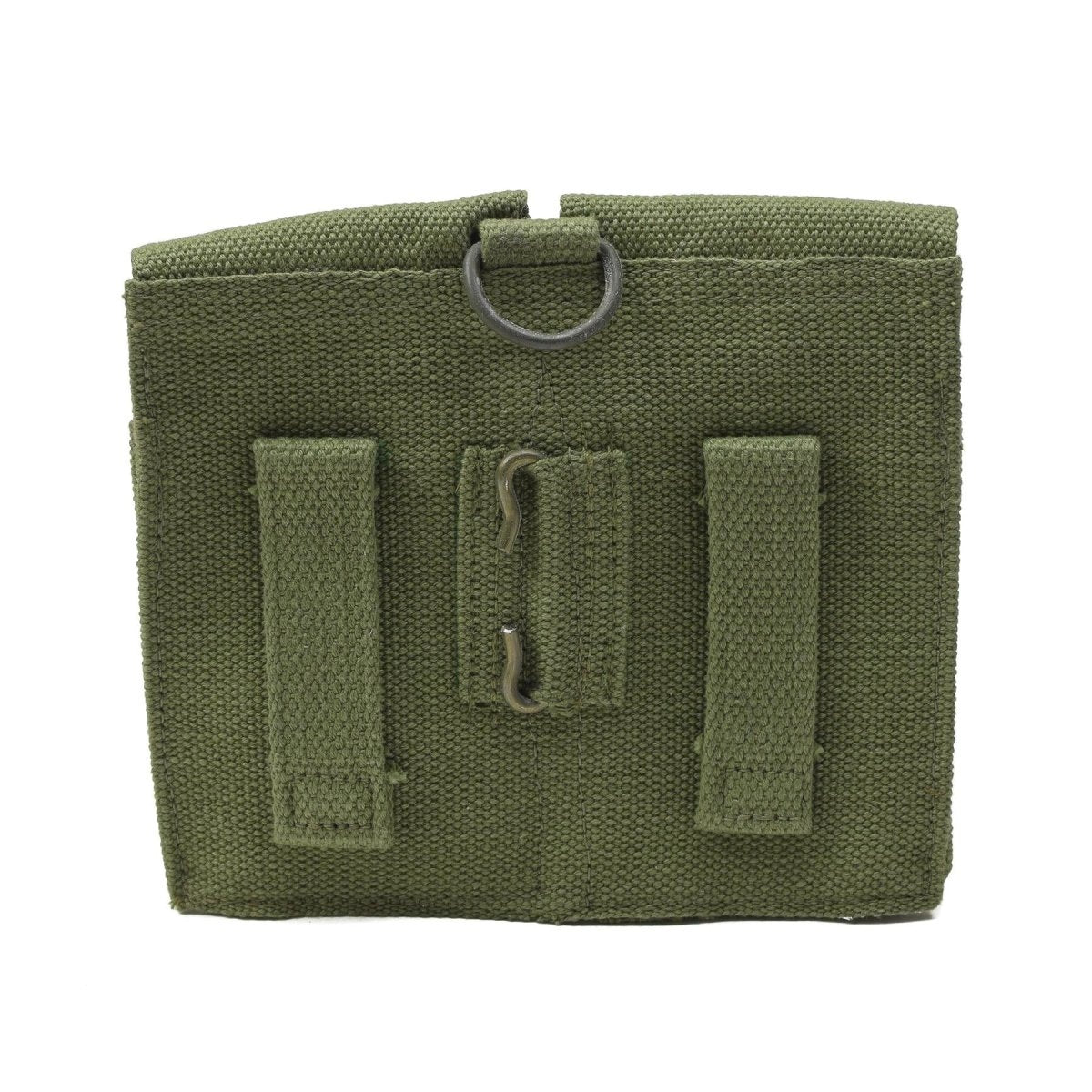 Original Norwegian Army Magazine Pouch Vintage Double Ammo Bag Green Canvas Ny