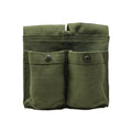 Original Norwegian Army Magazine Pouch Vintage Double Ammo Bag Green Canvas Ny
