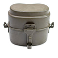 Original Polish Army Mess Kit Aluminium Military Bowler Pot Vintage Camping Olive