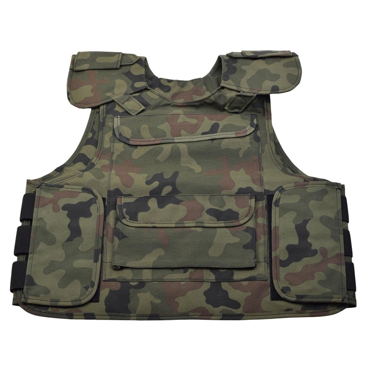 Original polsk militär stridsväst Skottsäker ballistiska polska kronblad Camo