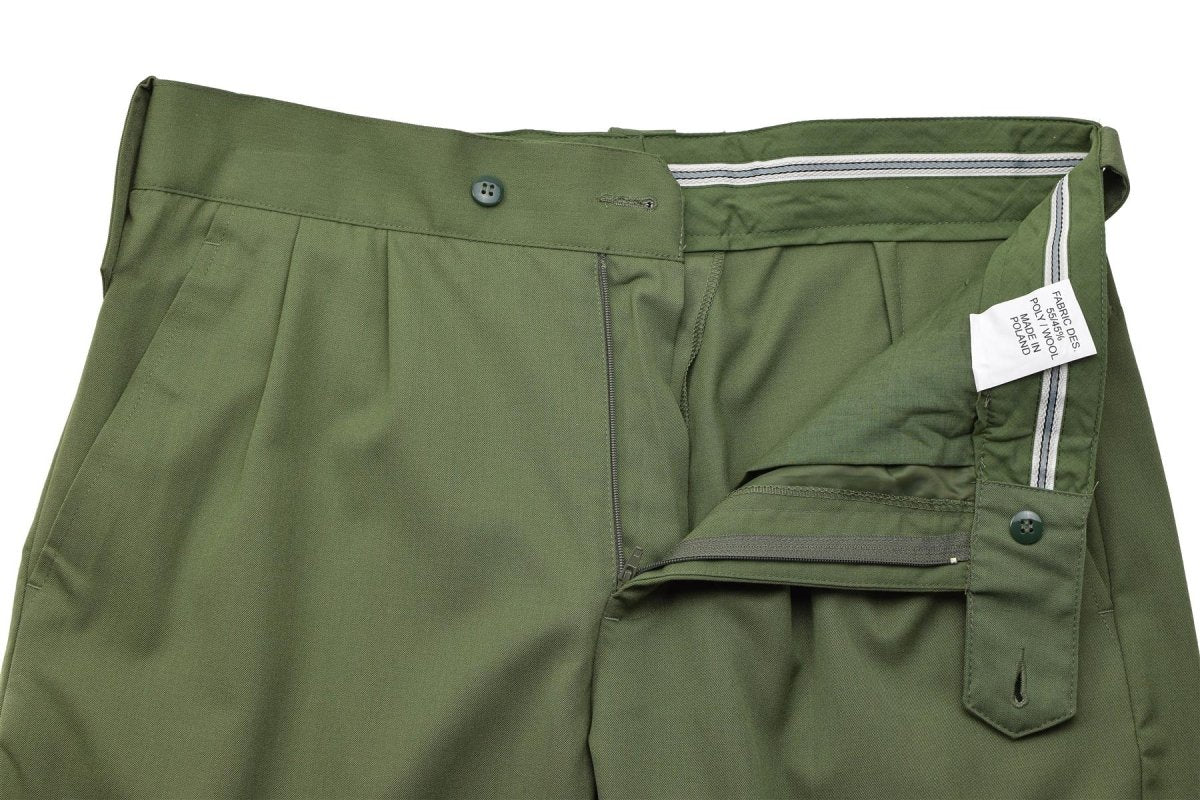 Original polska militärklänningsbyxor Slitstarka fältbyxor Army OD Green
