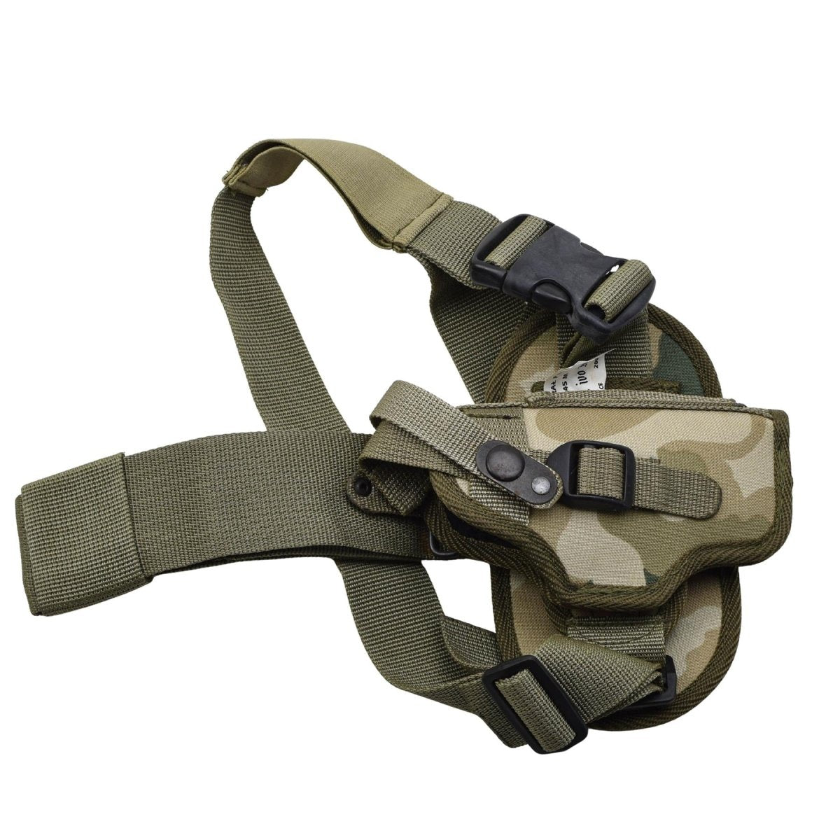 Original polsk Militär Drop Leg Hölster P-83 Wanad Pantera Desert Camo