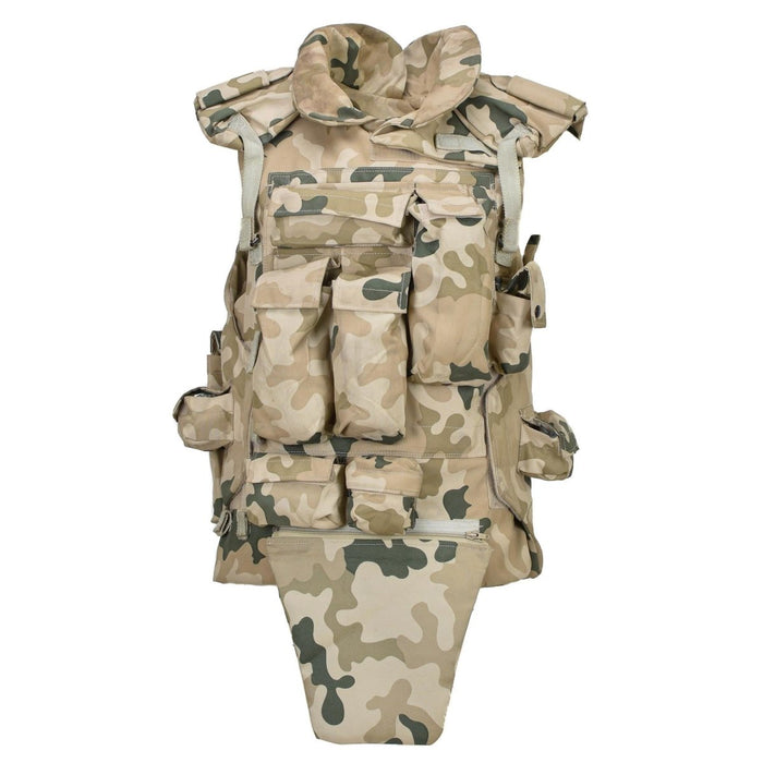 Original polsk militär taktisk väst plåtbärare lätt Desert Camo - GoMilitar