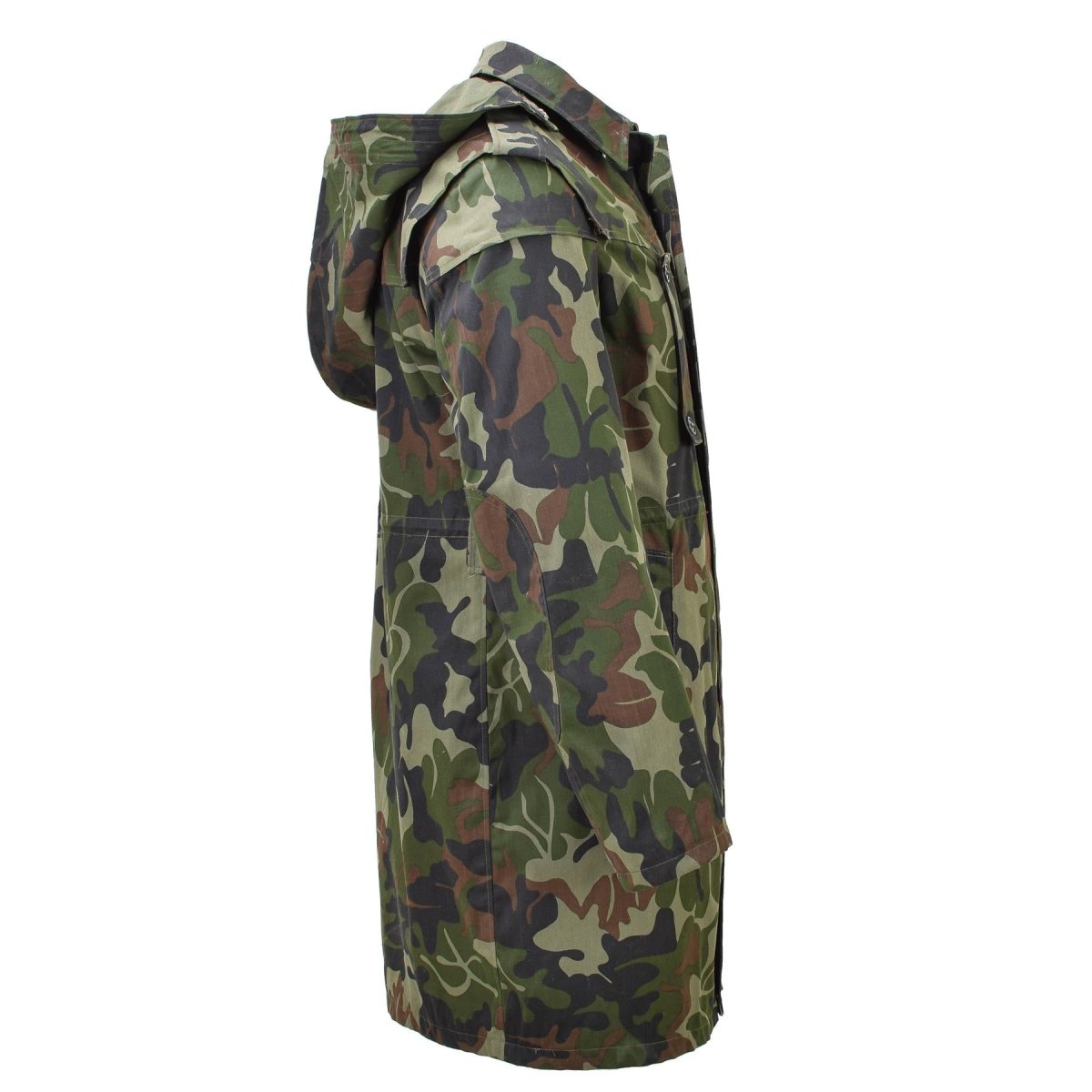 Original rumänska militär parka m93 camo blad huva långjacka taktisk ny