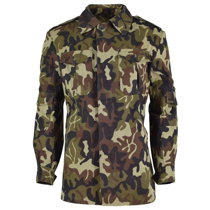 Original rumänska trupper fältjacka m93 camo leaf BDU parka militär fråga - GoMilitar