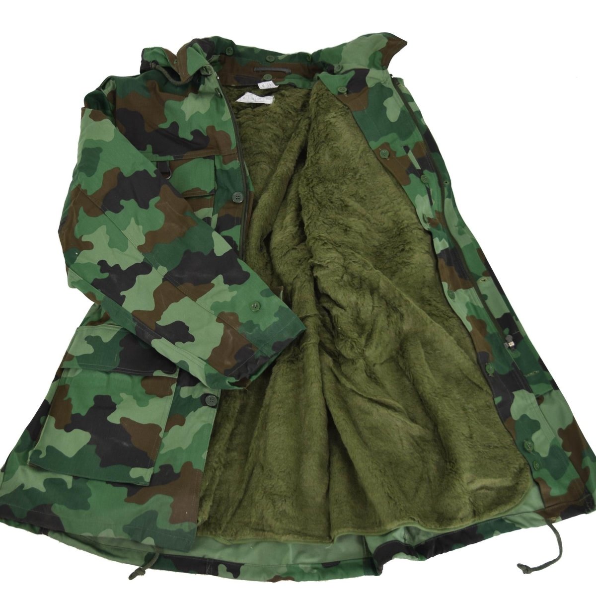 Original Serbian Army Parka Special Forces Troops BDU Jacket med Line New