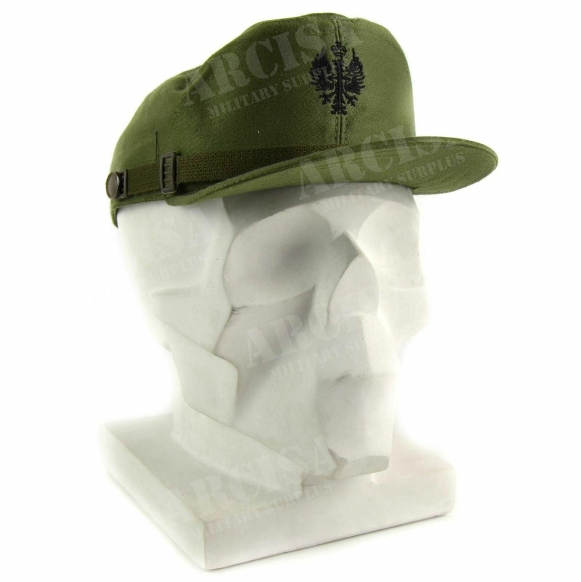 Original Spanien Spanisk militär Visor Cap Army Navy toppade hatt olivgrön