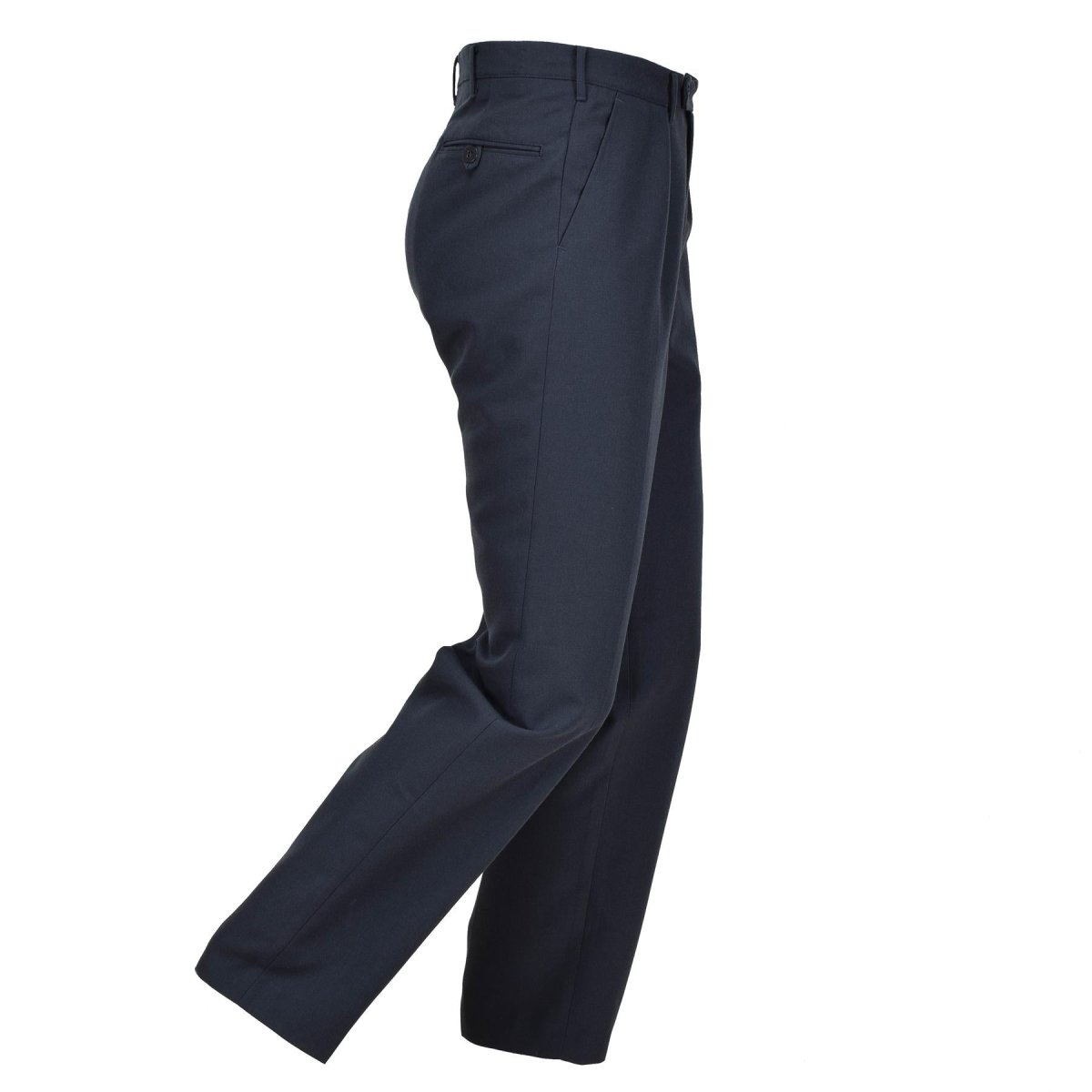 Original Swedish Army Dress Blue Pants Formella klassiska byxor Uniform Zip New
