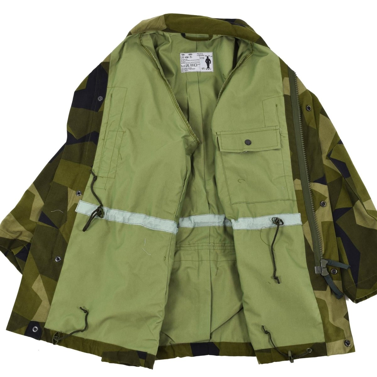 Original Swedish Army Heavy M90 Jacket Splinter Camo Military Field Troops Nya