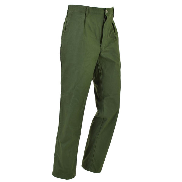 Original svenska militärarbetsbyxor gröna vintage arbetskläder byxor nya