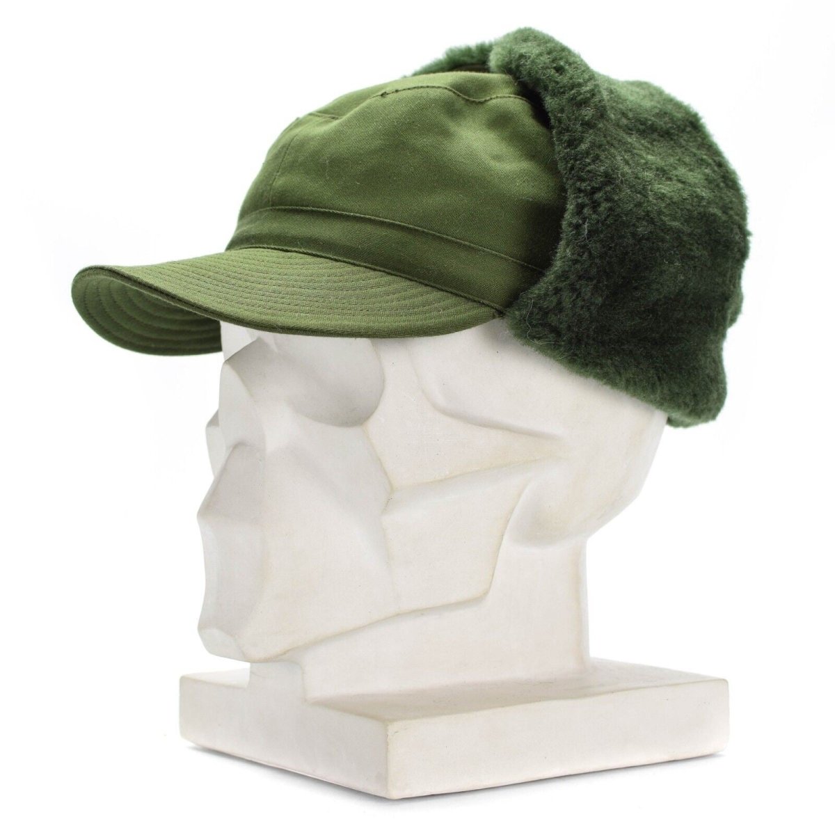 Original Swedish Sverige Military Army Winter Green M59 Combat Field Cap Hat Ny