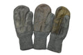 Original Swiss Army Grey Wool Cold Weather Mittens Läderpalm Militär fråga