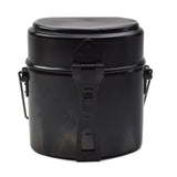 Original Swiss Army Mess Kit 3-delad aluminium campingmatlagningsset Black