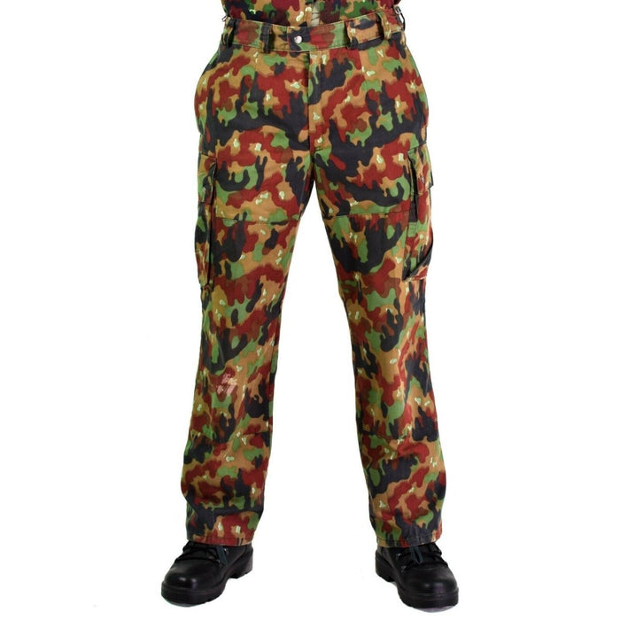 Original schweiziska armébyxor M83 combat Alpenflage Camo fältbyxor NYHET - GoMilitar