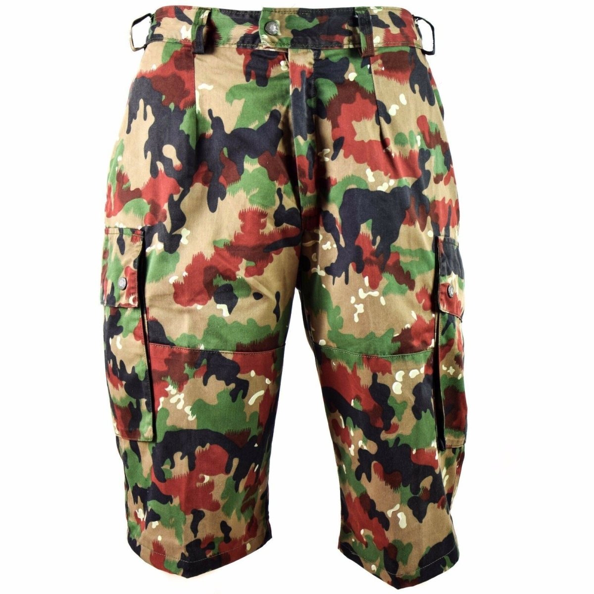 Original Swiss Army Shorts M83 Combat Field Alpenflage Taz 83 Camo Cargo Shorts
