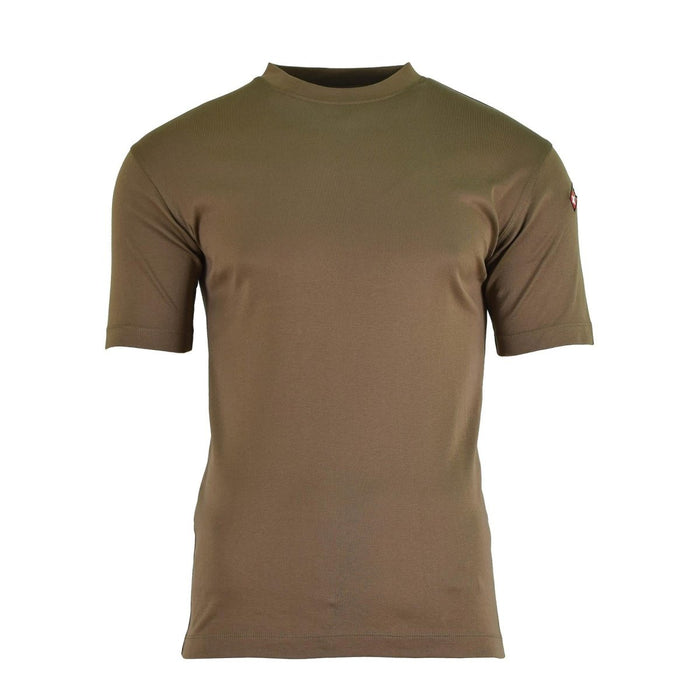 Original schweizisk armé T-shirts Khaki snabbtorkande sportskjorta med andningsförmåga - GoMilitar