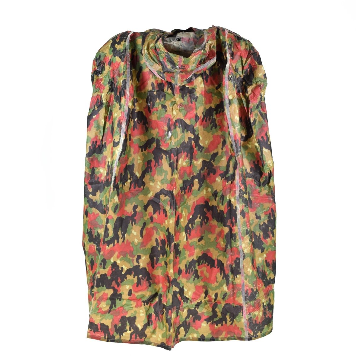 Original Swiss Army Troops Camo Tactical Plastic Poncho Alpenflage Mönster