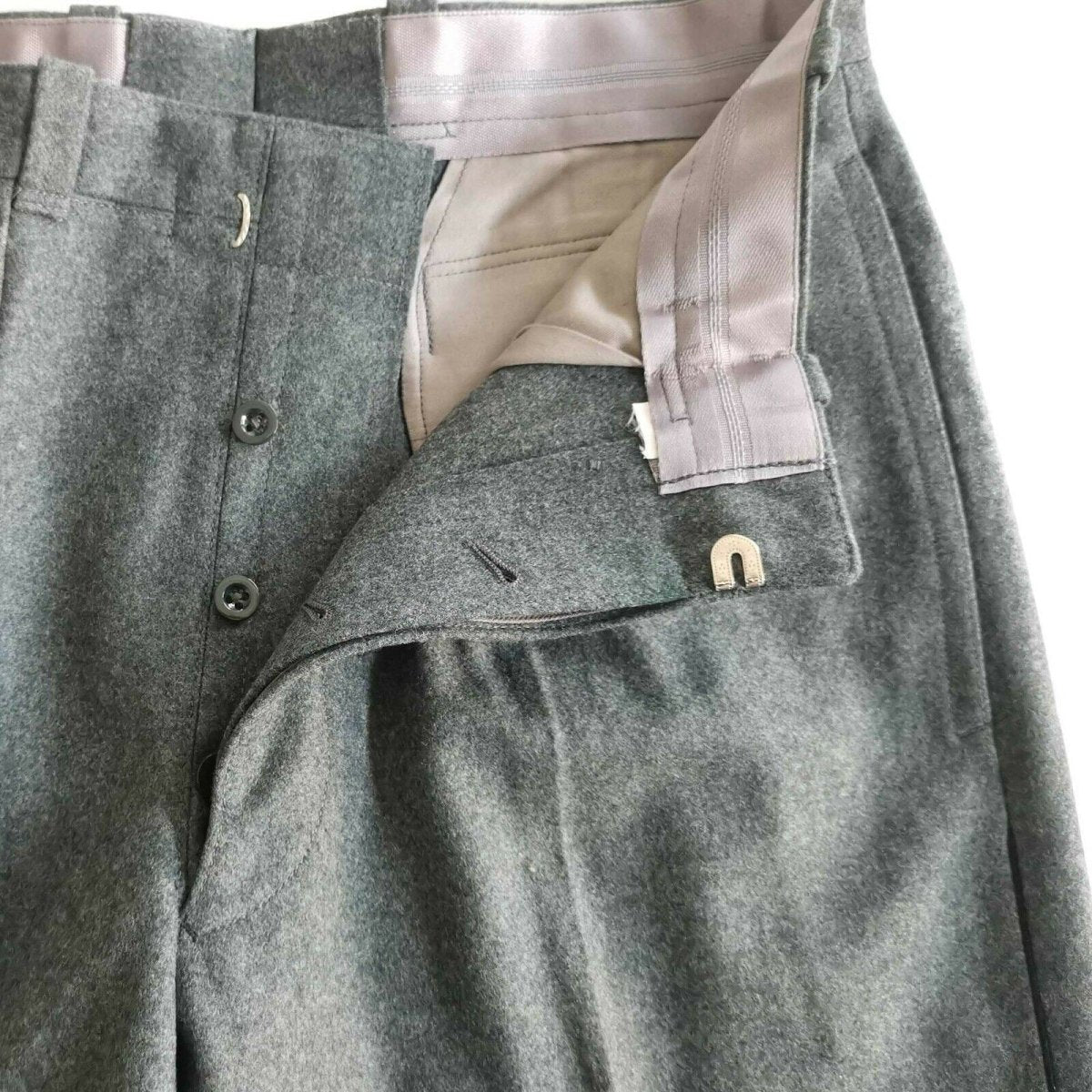 Original Swiss Army Wool Pants Militäröverskottsfältbyxor Schweiz