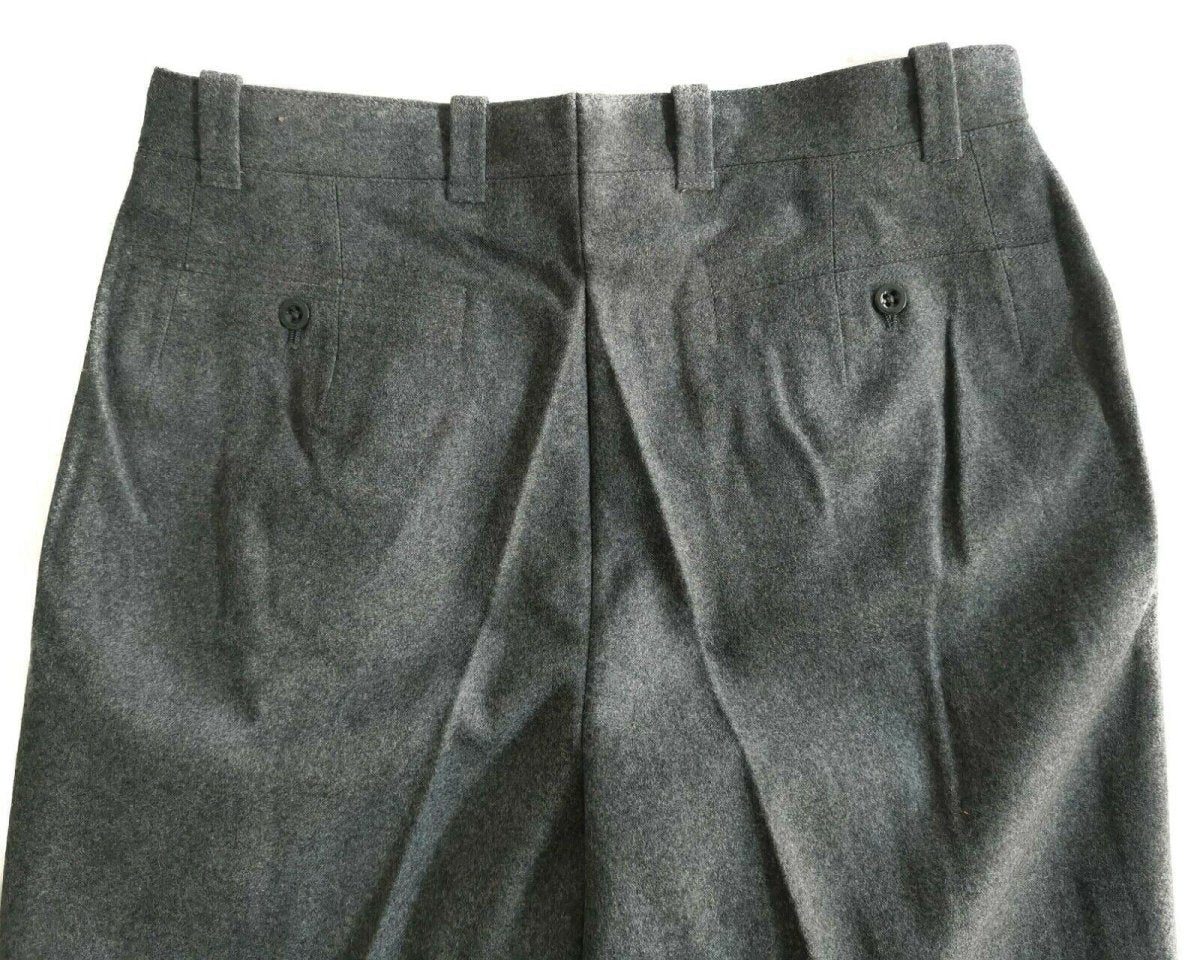 Original Swiss Army Wool Pants Militäröverskottsfältbyxor Schweiz