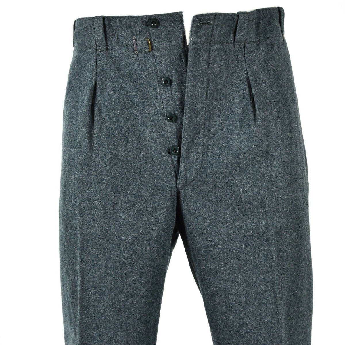 Original Swiss Army Wool Pants Militäröverskottsfältbyxor Schweiz