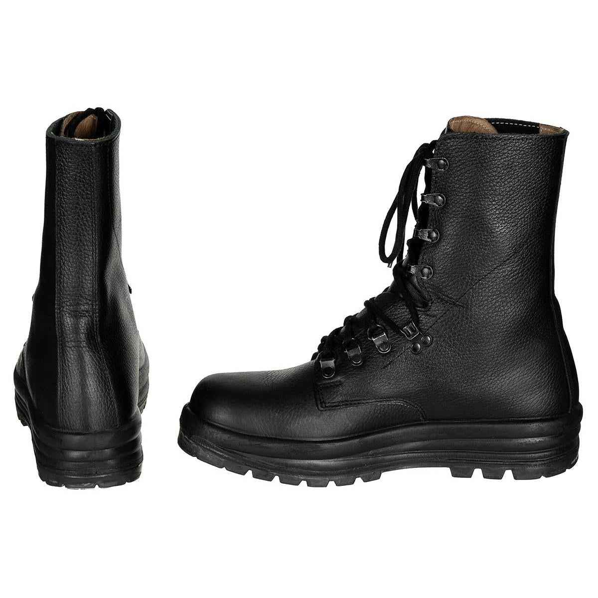 Original Swiss Military M95 Combat Boots Läder Army Surplus Issue Svart