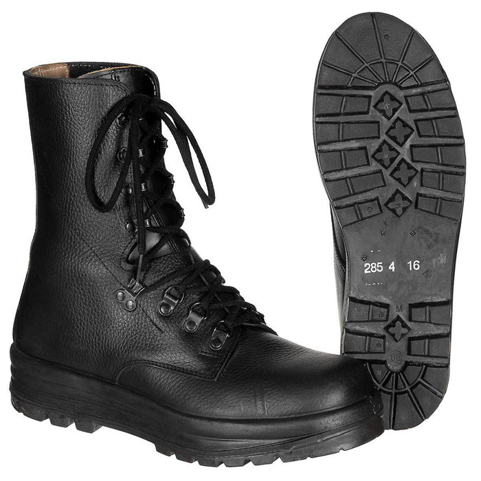 Original Swiss Military M95 Combat Boots Läder Army Surplus Issue Black - GoMilitar