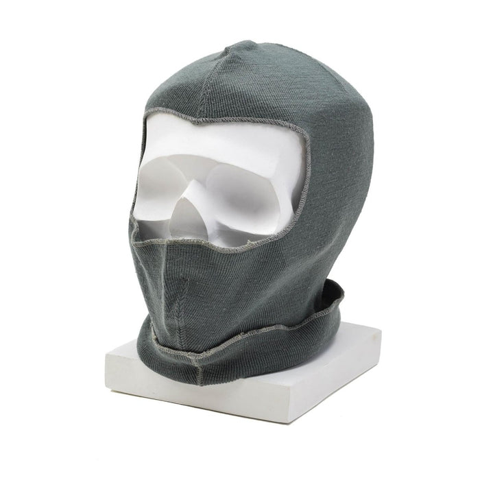 Original schweizisk militär ull balaclava lätt varm vinter mask elastisk Grå - GoMilitar