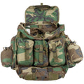 Original Turkish Army 40L Ryggsäck Framfickor Cordura Tyg Woodland Camo
