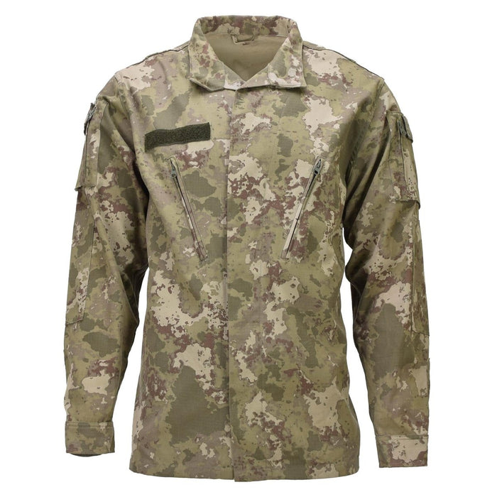 Original Turkish Military AG18 Uniform Jacket Slitstark RipStop M2021 Camo - GoMilitar