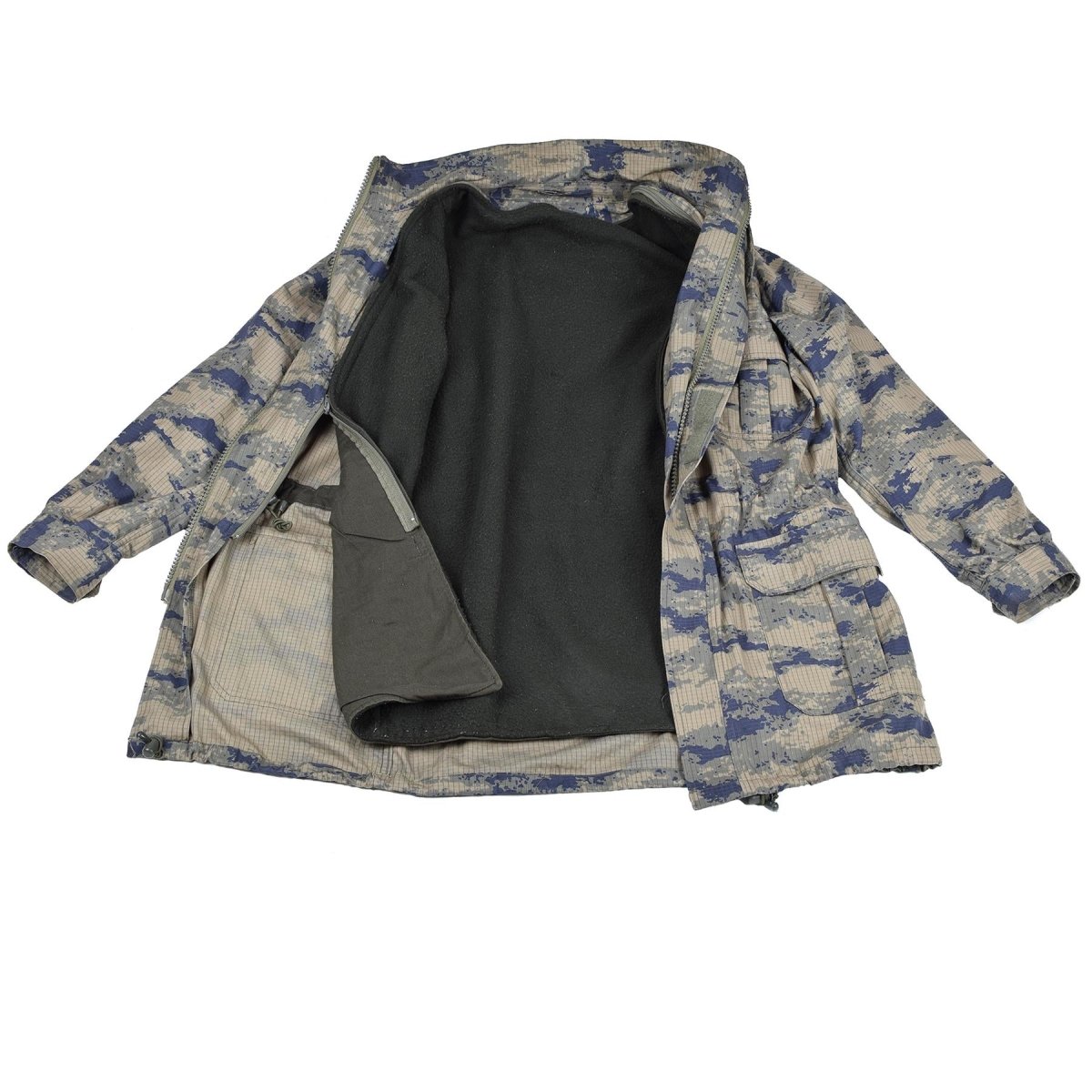 Original turkisk militär digital camo parkas med liner hållbart ripstop taktiskt