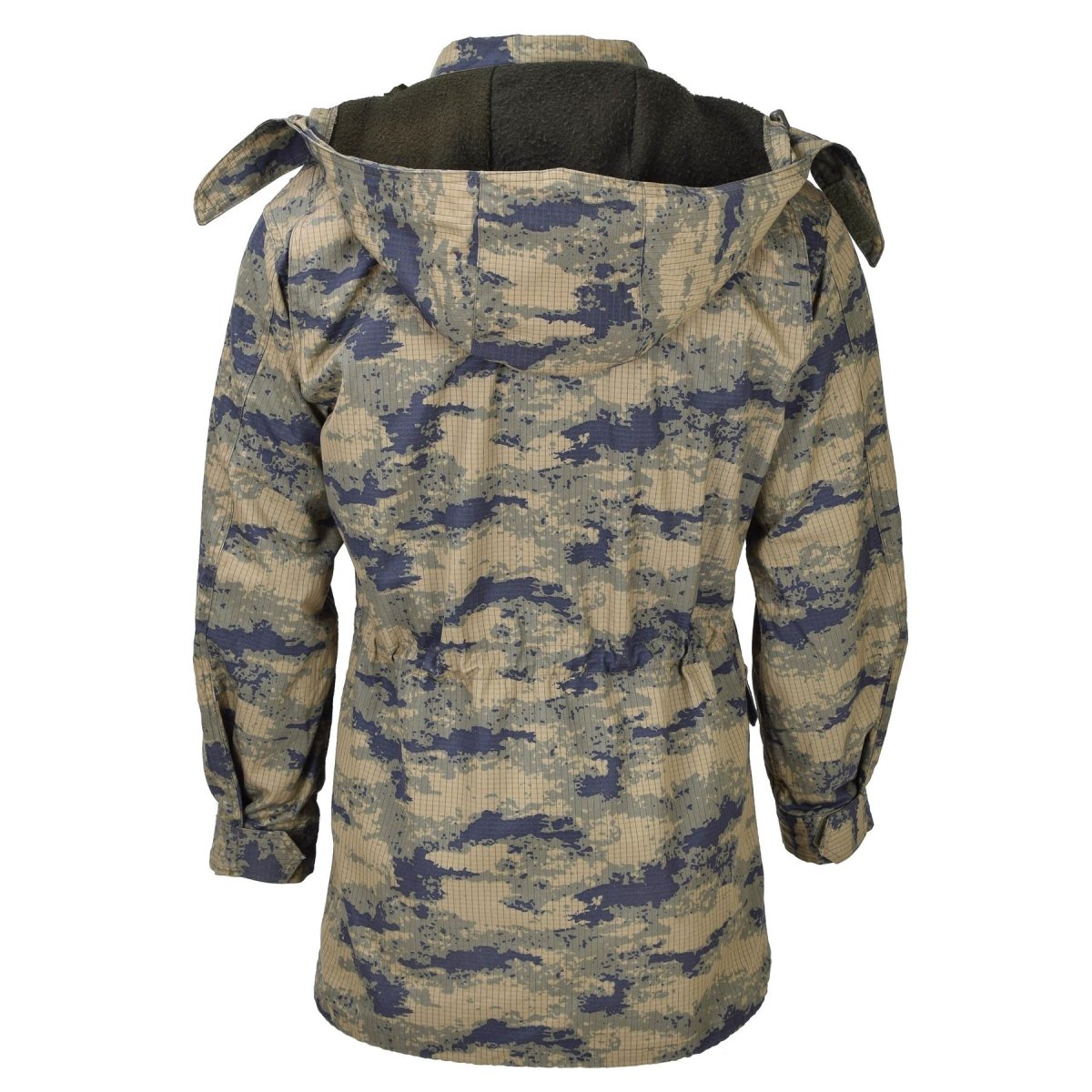 Original turkisk militär digital camo parkas med liner hållbart ripstop taktiskt
