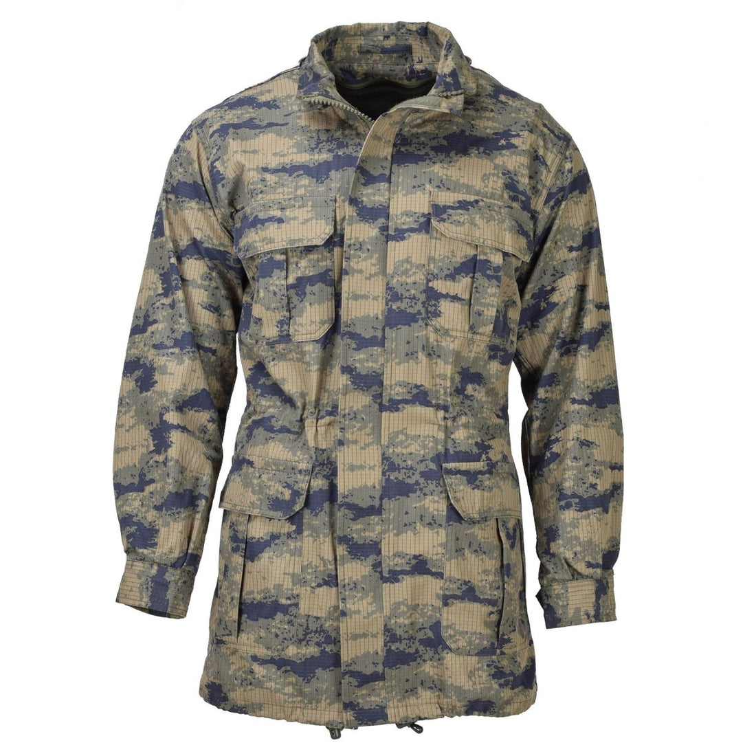 Original turkisk militär digital camo parkas med liner hållbart ripstop taktiskt
