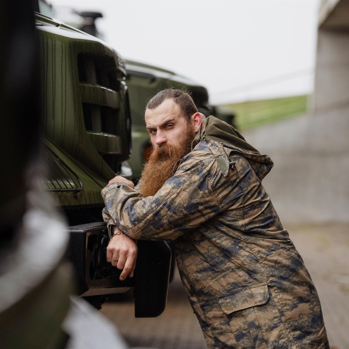 Original turkisk militär digital camo parkas med liner hållbart ripstop taktiskt